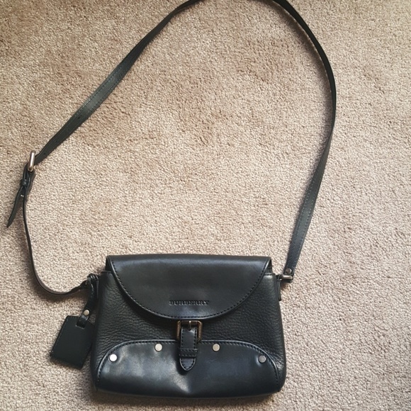 Burberry Handbags - Burberry Brit Henham Black Leather Crossbody